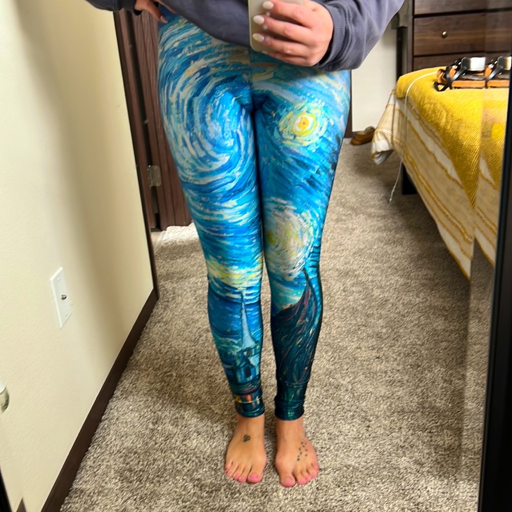 Blackmilk Van Gogh Starry Night leggings